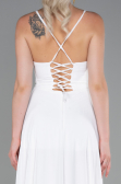 Robe de Soirée Longue Blanc ABU1305