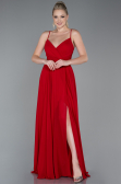 Robe de Soirée Longue Rouge ABU1305