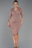Robe Grande Taille Courte Vison ABK1246