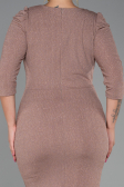 Robe Grande Taille Courte Vison ABK1246