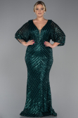 Robe de Soirée Grande Taille Longue Émeraude ABU900