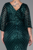Robe de Soirée Grande Taille Longue Émeraude ABU900