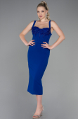 Tenue de Soirée Midi Bleu Saxe ABK1819