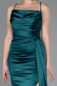 Robe de Soirée Longue Satin Émeraude ABU3267