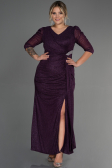 Robe Grande Taille Longue Violet ABU3279