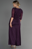 Robe Grande Taille Longue Violet ABU3279