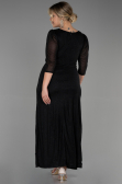 Robe Grande Taille Longue Noir ABU3279