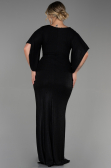 Robe de Soirée Grande Taille Longue Noir ABU3280