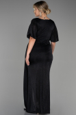 Robe de Soirée Grande Taille Longue Noir ABU3282