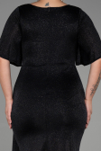 Robe de Soirée Grande Taille Longue Noir ABU3282