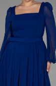 Robe Grande Taille Mousseline Midi Parlement ABK1753