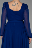 Robe Grande Taille Mousseline Midi Parlement ABK1753