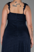 Robe de Soirée Grande Taille Longue Bleu Marine ABU3174