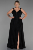 Robe de Soirée Grande Taille Longue Noir ABU3174