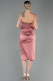 Robe de Cérémonie Midi Satin Pelure D'oignon ABK1845