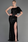 Robe Queue de Poisson Longue Noir ABU1891