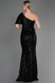 Robe Queue de Poisson Longue Noir ABU1891
