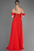 Robe de Soirée Longue Mousseline Fleur de Grenade ABU3310
