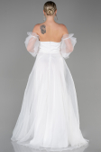 Robe De Soirée Longue Blanc ABU2076