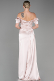 Robe De Fiançaille Satin Longue Nude ABU1606