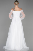 Robe de Fiançaille Longue Blanc ABU1468