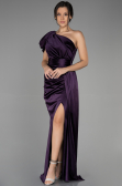 Robe de Soirée Longue Violet Foncé ABU3325