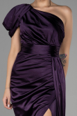 Robe de Soirée Longue Violet Foncé ABU3325
