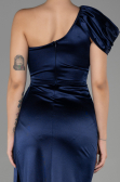 Robe de Soirée Longue Bleu Marine ABU3325