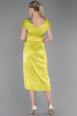 Robe De Cérémonie Satin Courte Pistache vert ABK1107