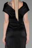 Robe de Cérémonie Courte Satin Noir ABK1107