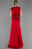 Robe De Soirée Satin Longue Rouge ABU2133