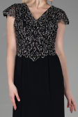 Robe Queue de Poisson Longue Noir ABU3102