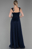 Robe De Soirée Longue Bleu Marine ABU2307