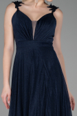Robe De Soirée Longue Bleu Marine ABU2307