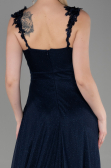 Robe De Soirée Longue Bleu Marine ABU2307