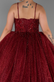 Haute Couture Longue Rouge Bordeaux ABU2157