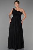 Robe Grande Taille Longue Noir ABU3289