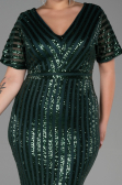 Robe De Soirée Grande Taille Courte Émeraude ABK686