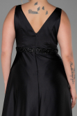 Robe Grande Taille Longue Noir ABU3200