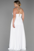 Robe de Soirée Grande Taille Longue Blanc ABU1324