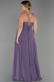 Robe de Soirée Grande Taille Longue Lavande ABU1324