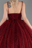 Haute Couture Longue Rouge Bordeaux ABU2138