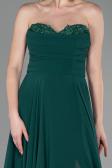 Robe de Soirée Longue Mousseline Émeraude ABU3343