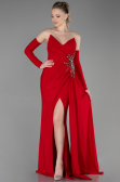 Robe de Soirée Longue Rouge ABU3351