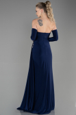 Robe de Soirée Longue Bleu Marine ABU3351