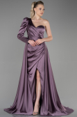 Robe De Soirée Satin Longue Lavande ABU1715