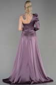Robe De Soirée Satin Longue Lavande ABU1715