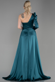 Robe de Soirée Longue Satin Émeraude ABU1715