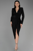 Robe de Cérémonie Midi Noir ABK1861