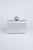Sac de Soirée Luxe Coupe Au Laser Argent SH830